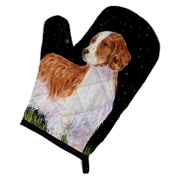 Carolines Treasures Starry Night Welsh Springer Spaniel Oven Mitt - SS8482OVMT