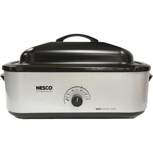 Nesco Us QZ5925 18 qt Roaster Oven, Metallic Silver - 6301329