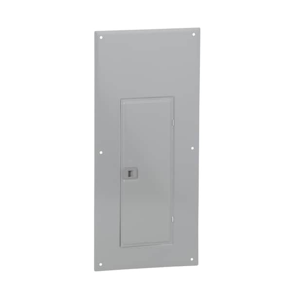 Square D Replacement cover, Homeline, for 30 space load center, combination flush and surface, gray - HOMC30UC