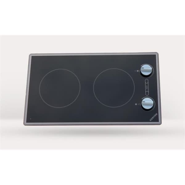 Kenyon Kenyon B41711 Cortez 2-burner Cooktop; black with analog control - two 6 .5 inch 240V UL - B41711
