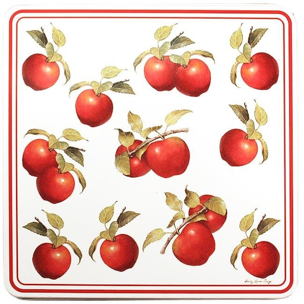 Reston Lloyd Reston Lloyd G-999-S Square Tin Burner Cover  Heirloom Apple - G-999-S