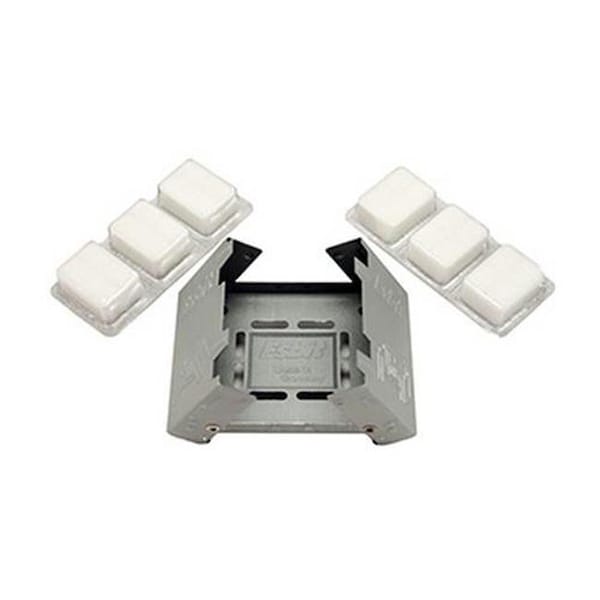 Esbit Esbit E-STOVE-6X14 Pocket Stove with 6pc 14g Fuel - E-STOVE-6X14