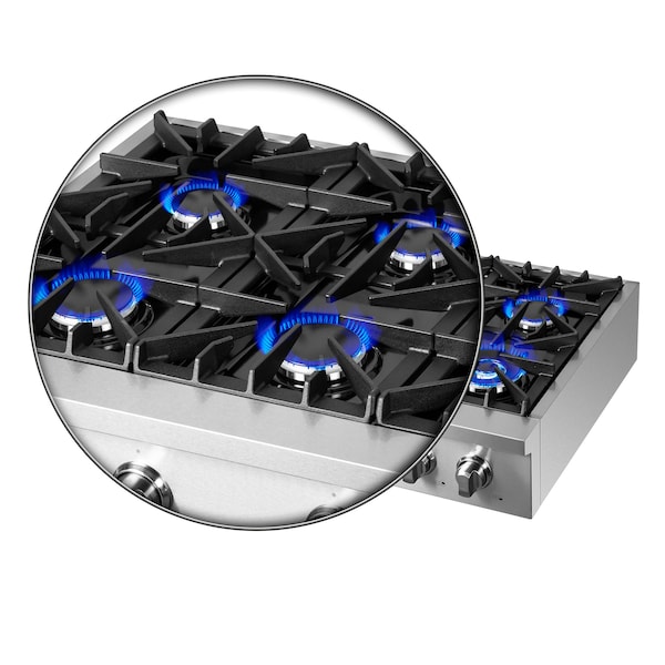 Forno COSSATO ALTA QUALITA 36In. GAS RANGETOP - FCTGS5737-36