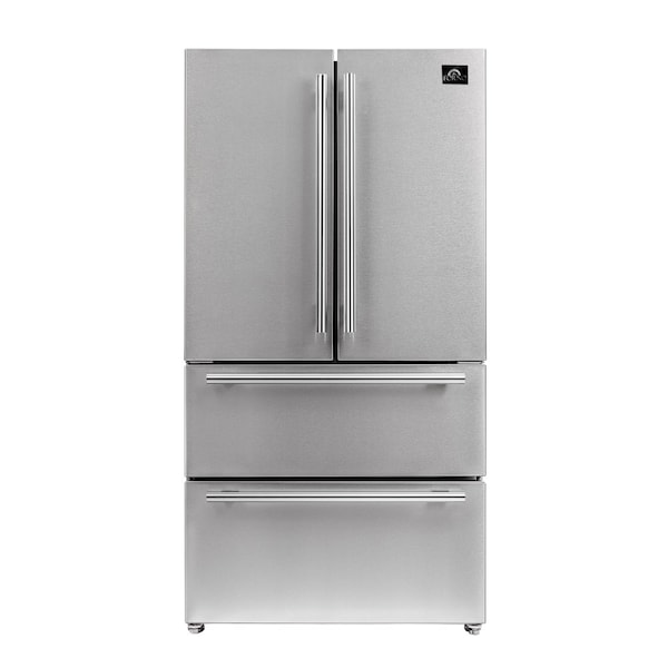 Forno Moena 36In. French Door Stainless Steel Refrigerator - FFRBI1820-36SB