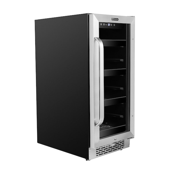 Whynter 15 inch Built-In 80 Can Undercounter Stainless Steel Beverage Refrigerator - BBR-838SB