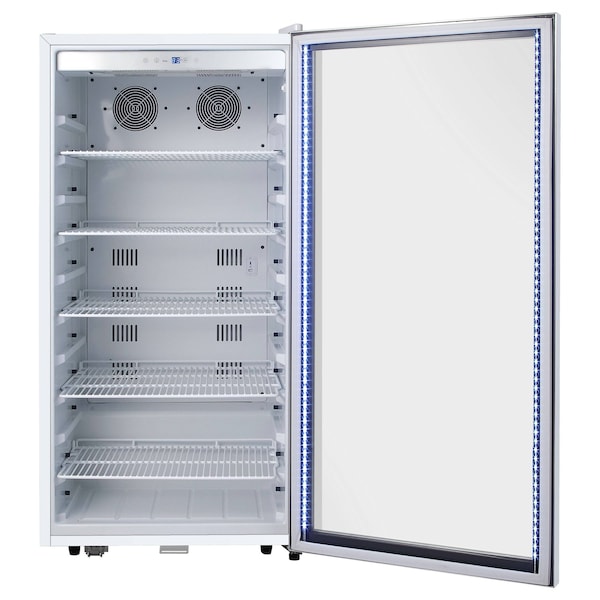 Whynter Freestanding 10.6 cu. ft. Commercial Beverage Merchandiser with Superlit Door - CBM-1060XLW