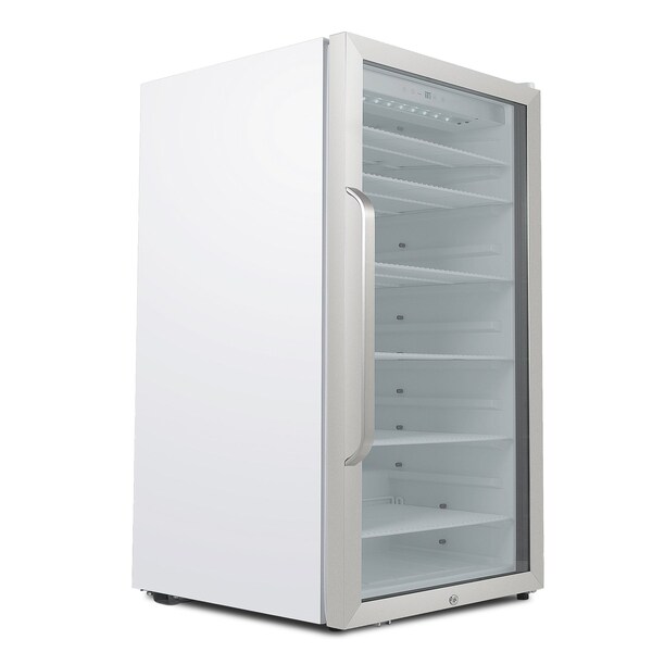 Whynter Freestanding 10.6 cu. ft. Commercial Beverage Merchandiser with Superlit Door - CBM-1060XLW