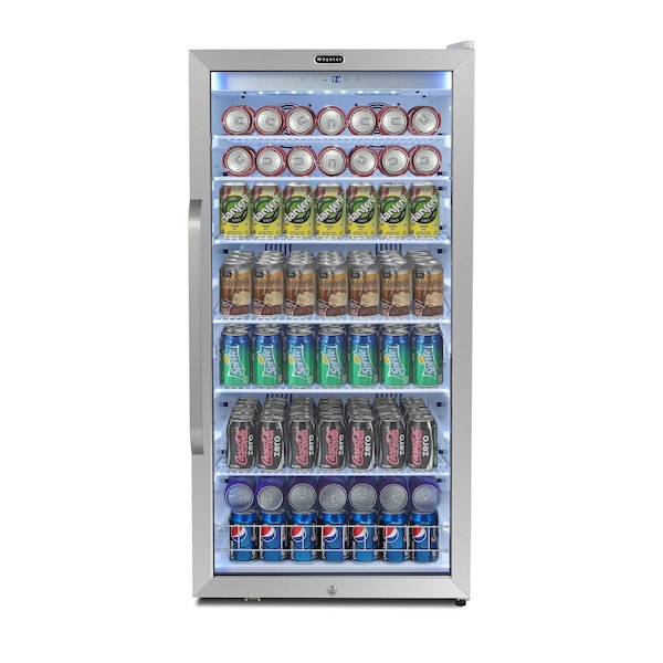 Whynter Freestanding 10.6 cu. ft. Commercial Beverage Merchandiser with Superlit Door - CBM-1060XLW