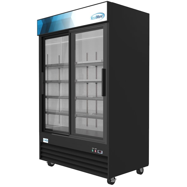Koolmore 53"Commercial Glass 2 Door Display Refrigerator Merchandiser-Upright  Beverage Cooler w/LED Lighting - MDR-2D-GSLD