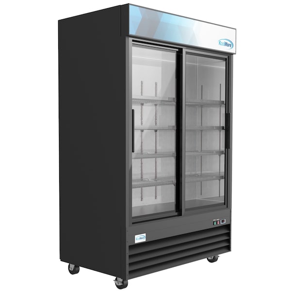 Koolmore 53"Commercial Glass 2 Door Display Refrigerator Merchandiser-Upright  Beverage Cooler w/LED Lighting - MDR-2D-GSLD