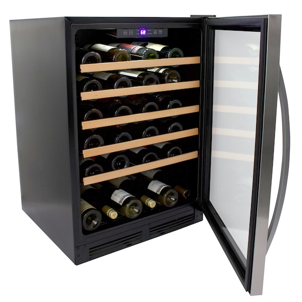 Avanti Avanti 51 Bottle Wine Cooler, Stainless Steel with Black Cabinet - WCB52T3S