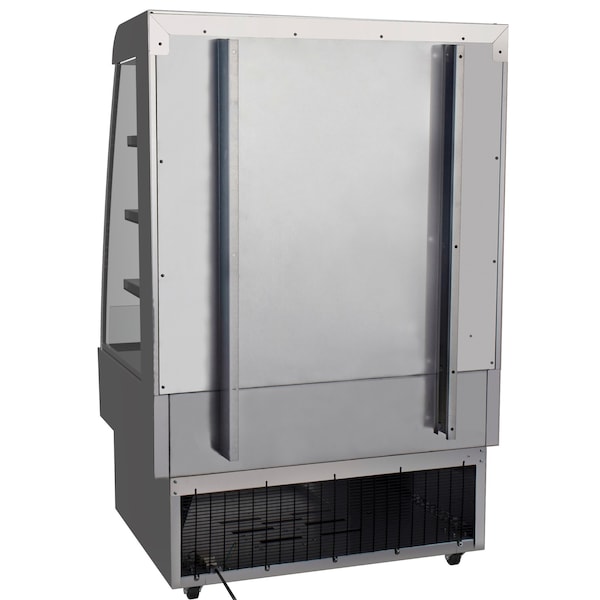 Koolmore Open Air Merchandiser Grab and Go Refrigerator with LED Lighting and Night Curtain - 13.4 cu.ft - CDA-13C