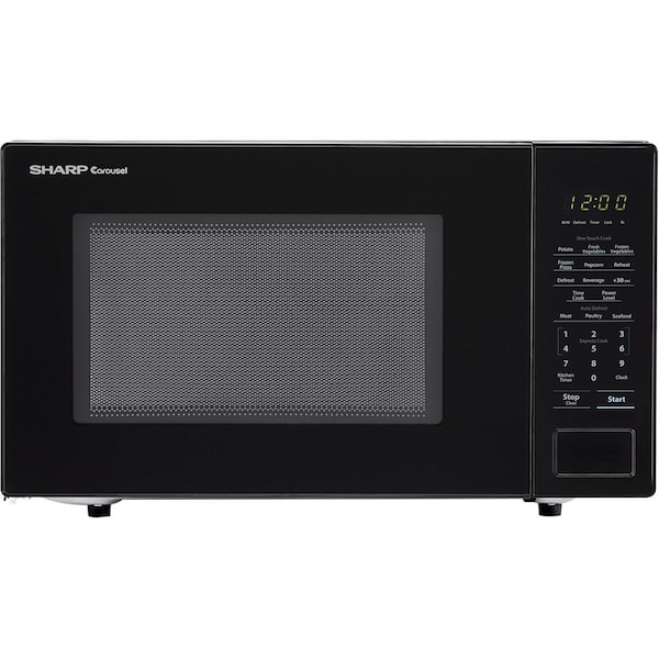 Sharp 1.1 cu. ft. 1000W Countertop Microwave Oven, Black - SMC1161HB