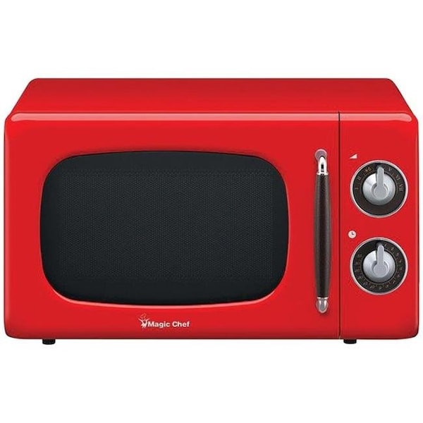 Magic Chef Magic Chef RA50849 0.7 cu. ft. 700W Retro Microwave; Red - RA50849