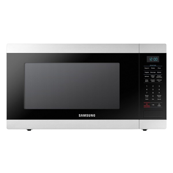Almo 1.9 cu. ft. Large Capacity Stainless Steel Countertop Microwave with Sensor Cooking and Eco-Mode - MS19M8000AS
