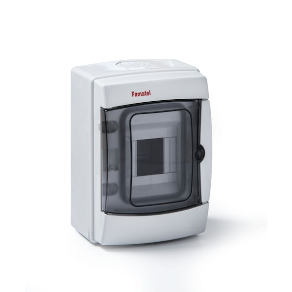 Famatel IP65 DIN Rail Circuit Breaker Enclosure Module and Outdoor Use - 3904-TTB