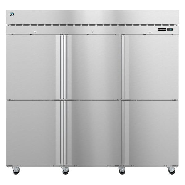 Hoshizaki America Freezer, Three Section Upright, Half Stainless Doors with Lock - F3A-HS