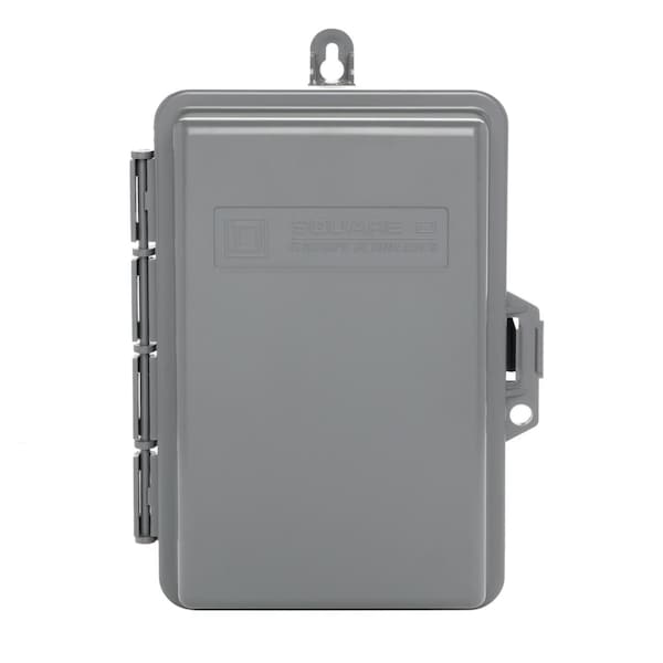 Square D Circuit Breaker Enclosure, QO, 2 Spaces, 60A, Main Circuit Breaker, 1 Phase - QOE260GFINM