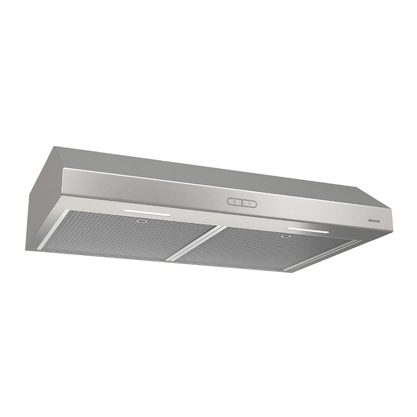 Almo Glacier 36-Inch Stainless Steel Convertible Under-Cabinet Range Hood - BCDF136SS