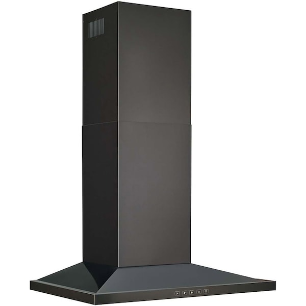 Almo 30 in. Stainless Steel Convertible Wall Mount Low Profile Pyramidal Chimney Range Hood - BWS2304BLS