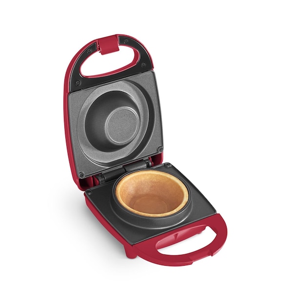 Rise By Dash 1 waffle Red Plastic Waffle Bowl Maker - RWBM001GBRR08