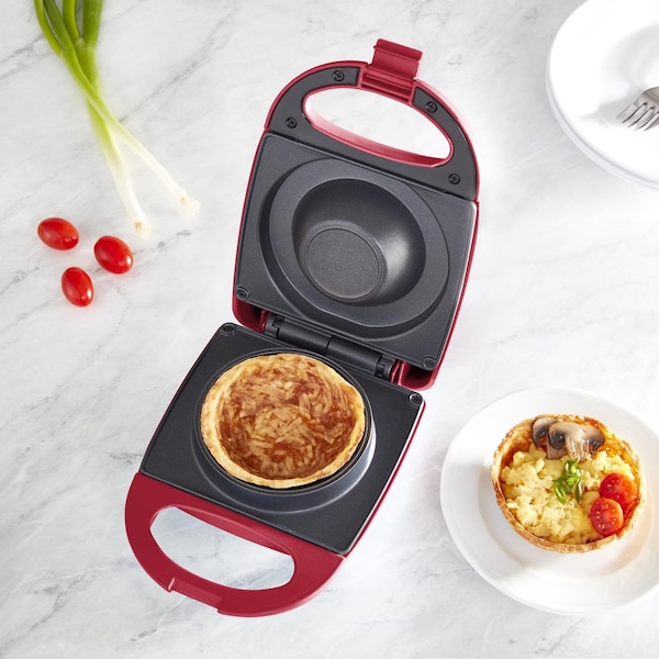 Rise By Dash 1 waffle Red Plastic Waffle Bowl Maker - RWBM001GBRR08