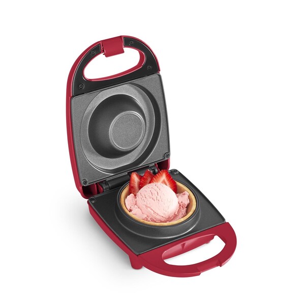 Rise By Dash 1 waffle Red Plastic Waffle Bowl Maker - RWBM001GBRR08
