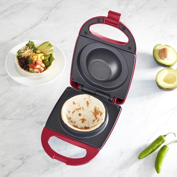 Rise By Dash 1 waffle Red Plastic Waffle Bowl Maker - RWBM001GBRR08
