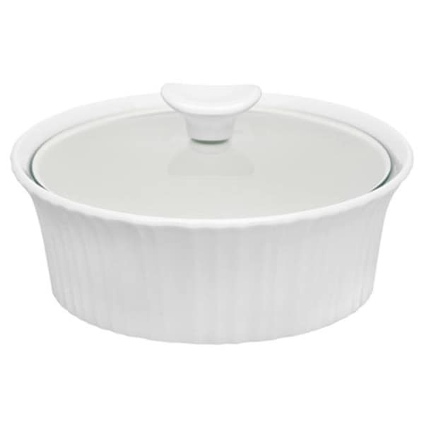 Corningware Corningware 1105932 1.5 QT French White III Round Casserole Dish - Pack Of 2 - 174152