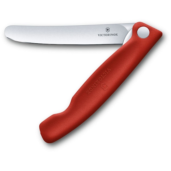 Swiss Army Brands 2024 Victorinox Kitchen Swiss Classic Foldable Paring Knife, Straight, Red - VIC-6.7801.FB