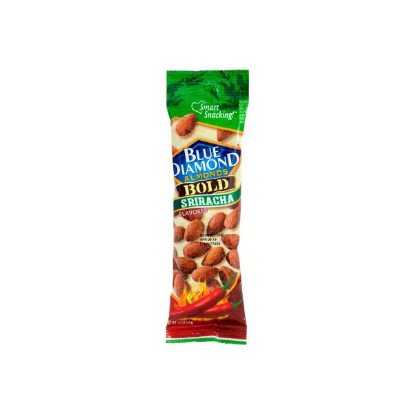 Green Rabbit Holdings Almendras BLUE DIAMOND Bold Sriracha, 1.5 oz, 12 piezas - 20902633