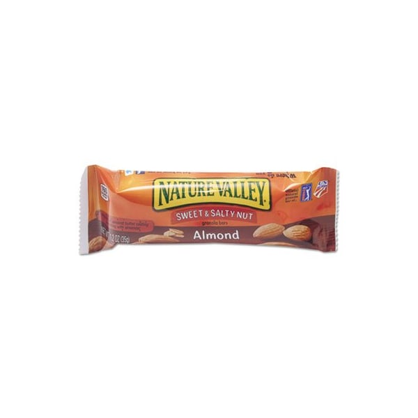 Advantus NaturVally, BARRAS DE GRANOLA, CEREAL DE NUEZ DULCE Y SALADO ALMENDRA, BARRA DE 1.2 ONZAS, PAQUETE DE 16 - SN42068