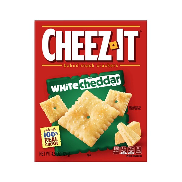 Cheez-It Cheez-It Galletas de Queso Blanco 4.5 oz., Paquete de 12 - 2410022876