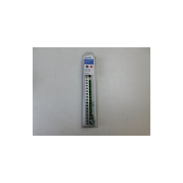 Eaton Cutler-Hammer PON ACCESSORIES - 21 TERMINAL GROUND BAR CLAMSHELL, CLAMSHELL PACK, GROUND B - GBKP21CS