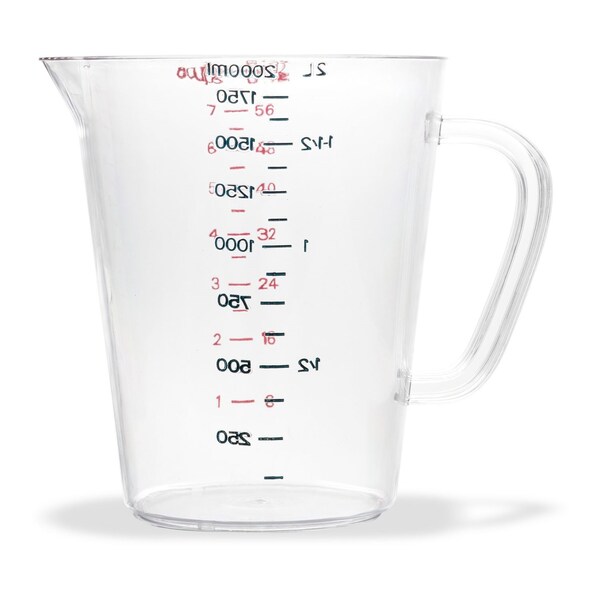 Carlisle Foodservice Commercial Measuring Cup, 0.5 gal, Clear - 4314407