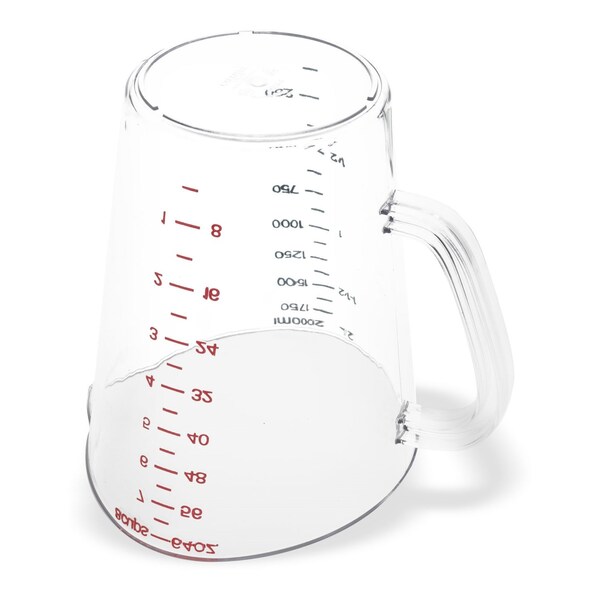 Carlisle Foodservice Commercial Measuring Cup, 0.5 gal, Clear - 4314407