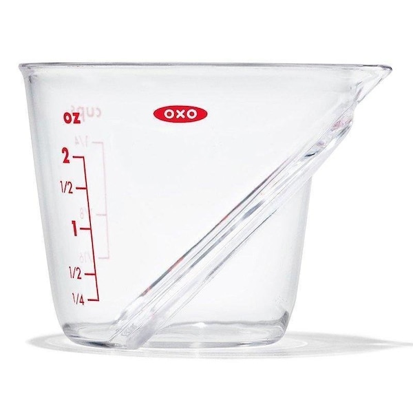 Oxo International Good Grips Measuring Cup, 2 oz Capacity, Plastic, Clear - 1109880