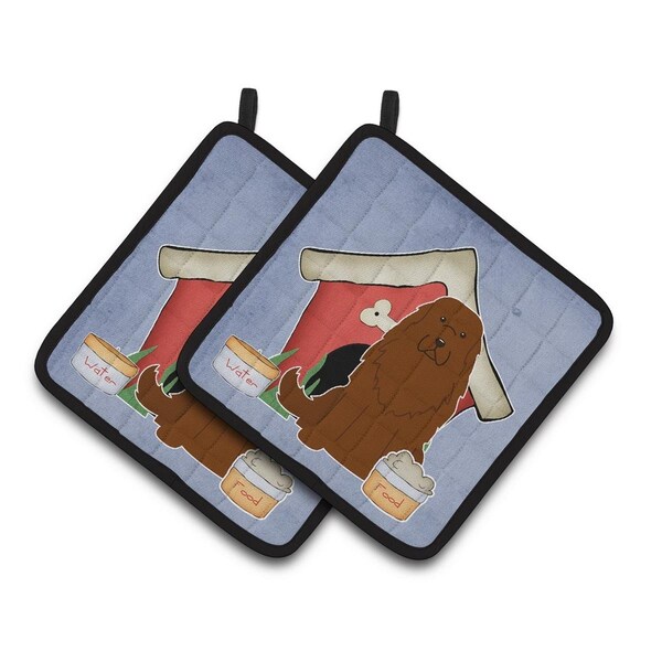 Carolines Treasures Dog House Collection Caucasian Shepherd Dog Pair of Pot Holders - BB2804PTHD
