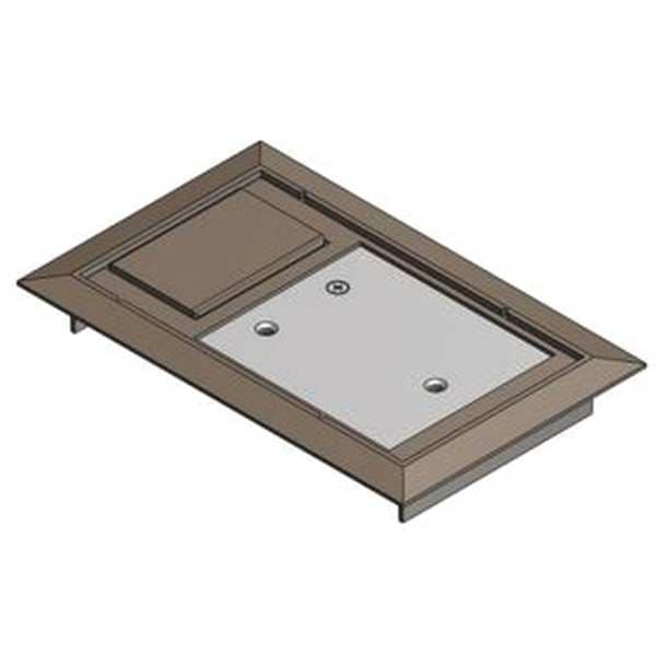 Steel City Electrical Box Cover, 1 Gang, Rectangular, Polycarbonate - 664-CST-SW-BRN