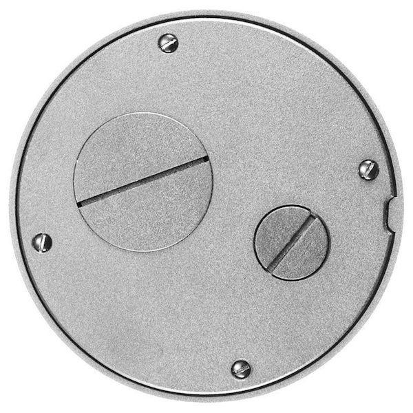Hubbell Wiring Device-Kellems Furniture Feed Cover, Aluminum, Furniture Feed Cover - S1SPFFTAL