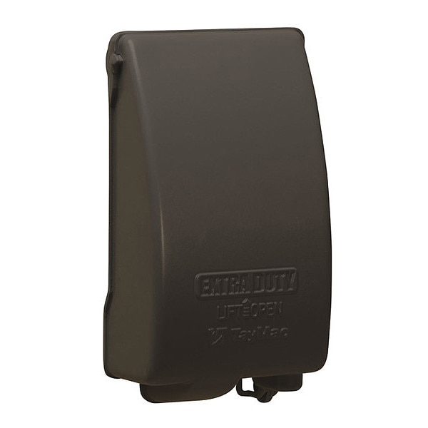 Taymac Electrical Box Cover, Wall Box Type, 1 Gang, Metallic, In-Use Cover - MX4280Z