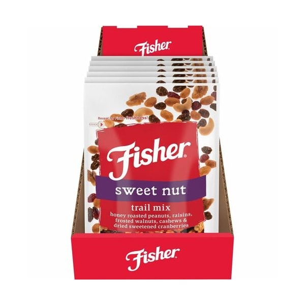 Mezcla de frutos secos John B Sanfilippo & Son, nueces, SweetNut, Resellable, 4oz, Multicolor, Paquete de 6 - JBSP27169