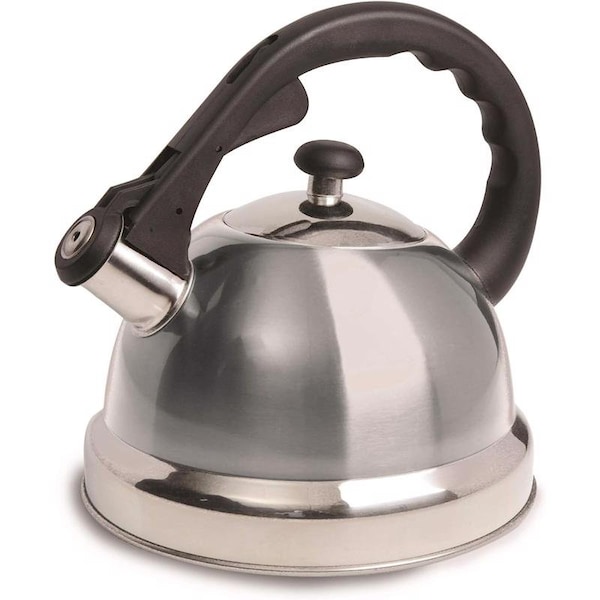 Gibson Silver Whistling Stainless Steel 2.2 qt Tea Kettle - 108075-01