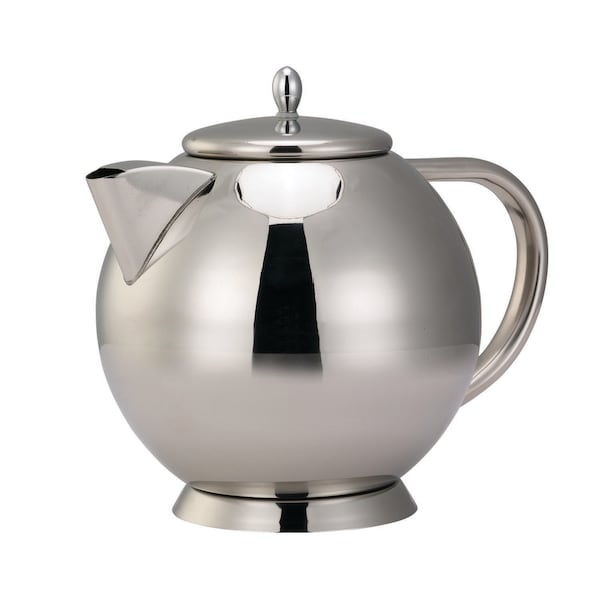 Service Ideas Stainless steel teapot, 1.2L, Polished - TT12SS