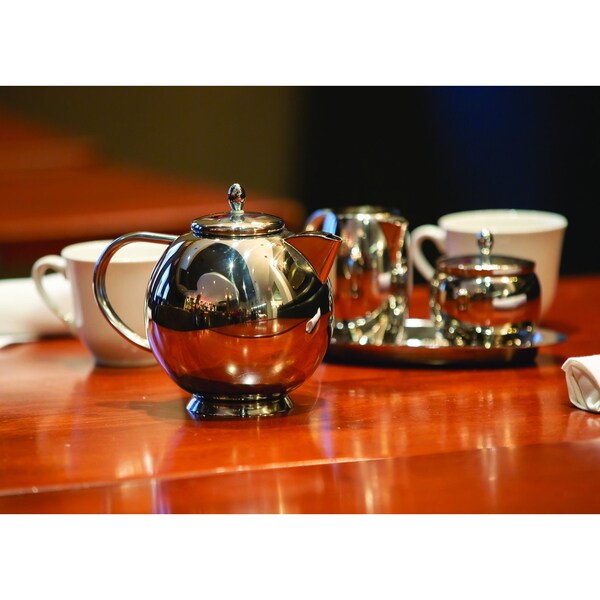 Service Ideas Stainless steel teapot, 1.2L, Polished - TT12SS