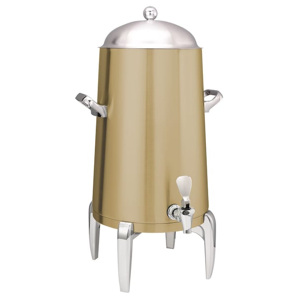 Service Ideas Flame Free Thermo-Urn Vintage Gold Modern Style Vacuum Insulated Urn, 5 Gallon - URN50VVGMD