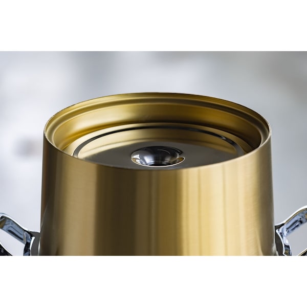 Service Ideas Flame Free Thermo-Urn Vintage Gold Modern Style Vacuum Insulated Urn, 5 Gallon - URN50VVGMD