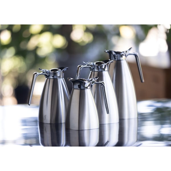 Service Ideas Square Server, Vacuum insulated, 13.5 oz., Brushed Stainless Steel - SVSQ04BS