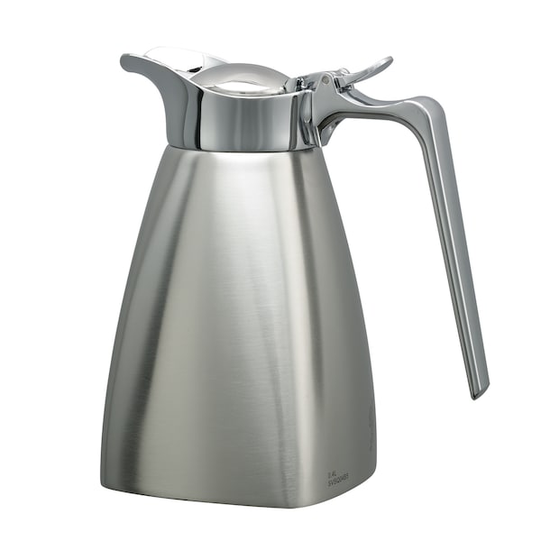 Service Ideas Square Server, Vacuum insulated, 13.5 oz., Brushed Stainless Steel - SVSQ04BS