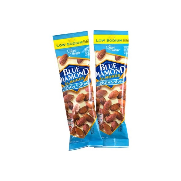 Almendras ligeramente saladas bajas en sodio Blue Diamond de Green Rabbit Holdings, 1.5 oz, paquete de 12 - 22000736.